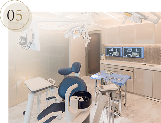 05 衛生管理と安全性を徹底した専用オペ室完備